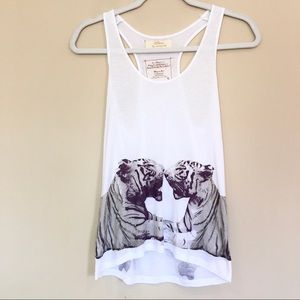 Torn by Ronny Kobo Tiger Racerback Tank Top